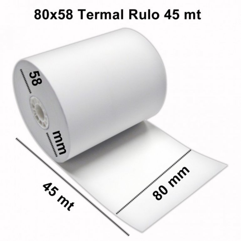 80x45m Termal Rulo Kağıt